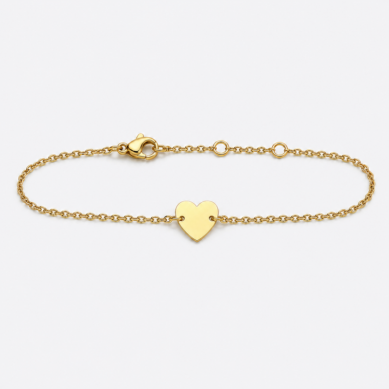 Initials Heart Bracelet
