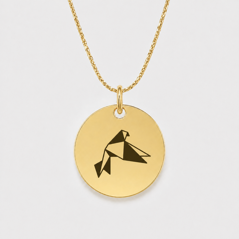 Origami Bird Pendant