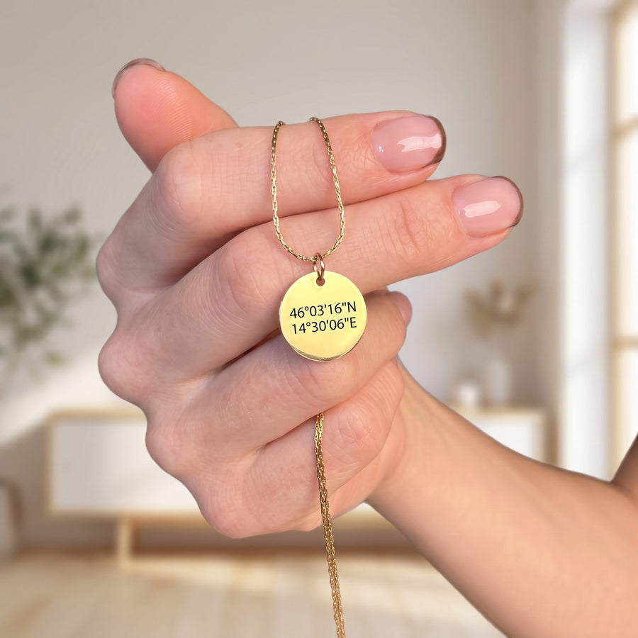 Home Coordinates Pendant