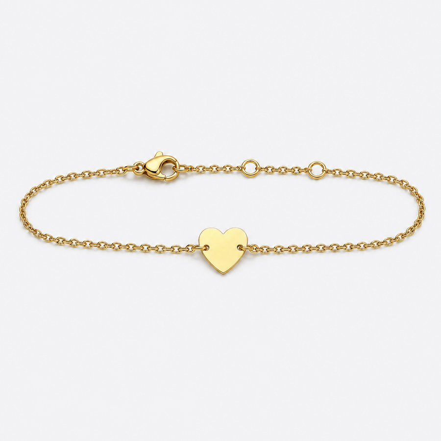 Initials Heart Bracelet