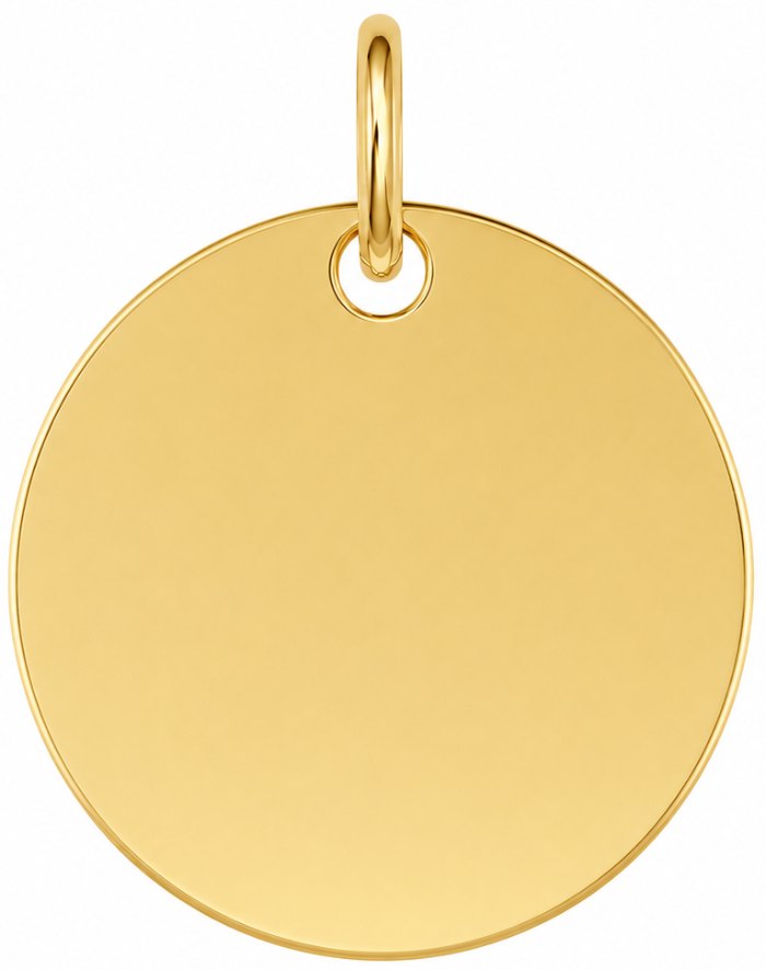 Engravable pendant front